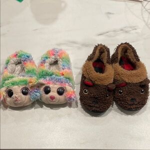 Kids Colorful Animal Slippers Set